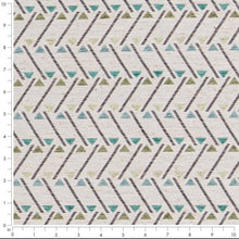 Load image into Gallery viewer, Heavy Duty Beige Green Grey Blue Geometric Abstract Upholstery Fabric CF