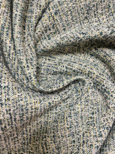 Load image into Gallery viewer, Designer Mid Century Modern MCM Green Yellow White Tweed Upholstery Fabric WHS 3558