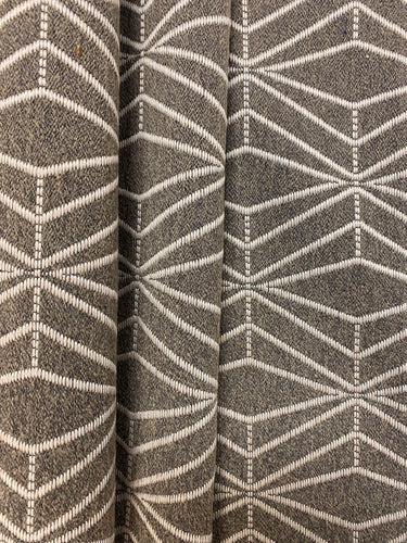 1.25 Yard Abstract Geometric Grey Gray Upholstery Fabric WHS 4070