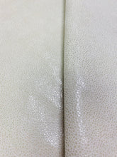 Load image into Gallery viewer, 14 SF Genuine Cowhide Stingray Pattern Shagreen Beige Glossy Leather Upholstery WHS 3479