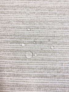 Perennials Crepe Du Jour Chalk White Beige Stripe Indoor Outdoor Water & Stain Resistant Upholstery Fabric WHS 3889