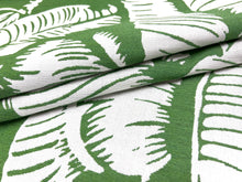 Load image into Gallery viewer, Sunbrella Martinique Grass Off White Green Botanical Palm Leaf Outdoor Upholstery Drapery Fabric
