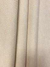 Load image into Gallery viewer, Wheat Beige Herringbone Water &amp; Stain Resistant Upholstery Fabric WHS 4090