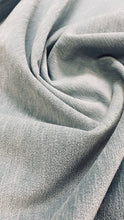 Load image into Gallery viewer, Designer Teal Seafoam Chenille Water &amp; Stain Resistant Upholstery Fabric WHS 3202