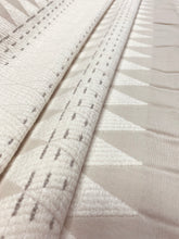 Load image into Gallery viewer, Duralee Oscar Natural Crypton Beige Cream Grey Geometric Water &amp; Stain Resistant Upholstery Fabric WHS 3052