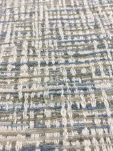 Load image into Gallery viewer, 1.8 Yard of Cowtan &amp; Tout Griffin Ice Aqua Blue Sage Green MCM Mid Century Modern Chenille Water Resistant Upholstery Fabric WHS 3154