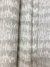 Load image into Gallery viewer, Designer Heavy Duty White Sage Green Abstract Belgian Linen Upholstery Fabric WHS 4200