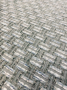 1.5 Yard Cowtan & Tout Keston Celadon Seafoam Green Geometric Boucle MCM Mid Century Modern Chenille Upholstery Fabric STA 3342