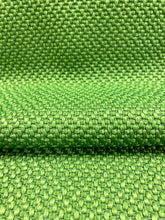 Load image into Gallery viewer, Designer Water &amp; Stain Resistant Lime Green Woven MCM Mid Century Modern Boucle Upholstery Fabric STA 3068