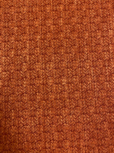 Load image into Gallery viewer, 1.75 Yard Designer Burnt Orange Tweed Water &amp; Stain Resistant MCM Mid Century Modern Upholstery Fabric WHS 3970