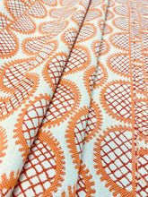 Load image into Gallery viewer, Hable Murano Tangelo Bella Dura Outdoor Water &amp; Stain Resistant Abstract Orange Red Beige Upholstery Fabric WHS 3114