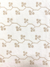 Load image into Gallery viewer, 1.5 Yrd Designer Taupe Cream Floral Woven Upholstery Drapery Fabric WHS 4240