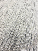 Load image into Gallery viewer, 1.7 Yard Designer Water &amp; Stain Resistant Grey Cream Textured Boucle MCM Mid Century Modern Upholstery Fabric WHS 3709