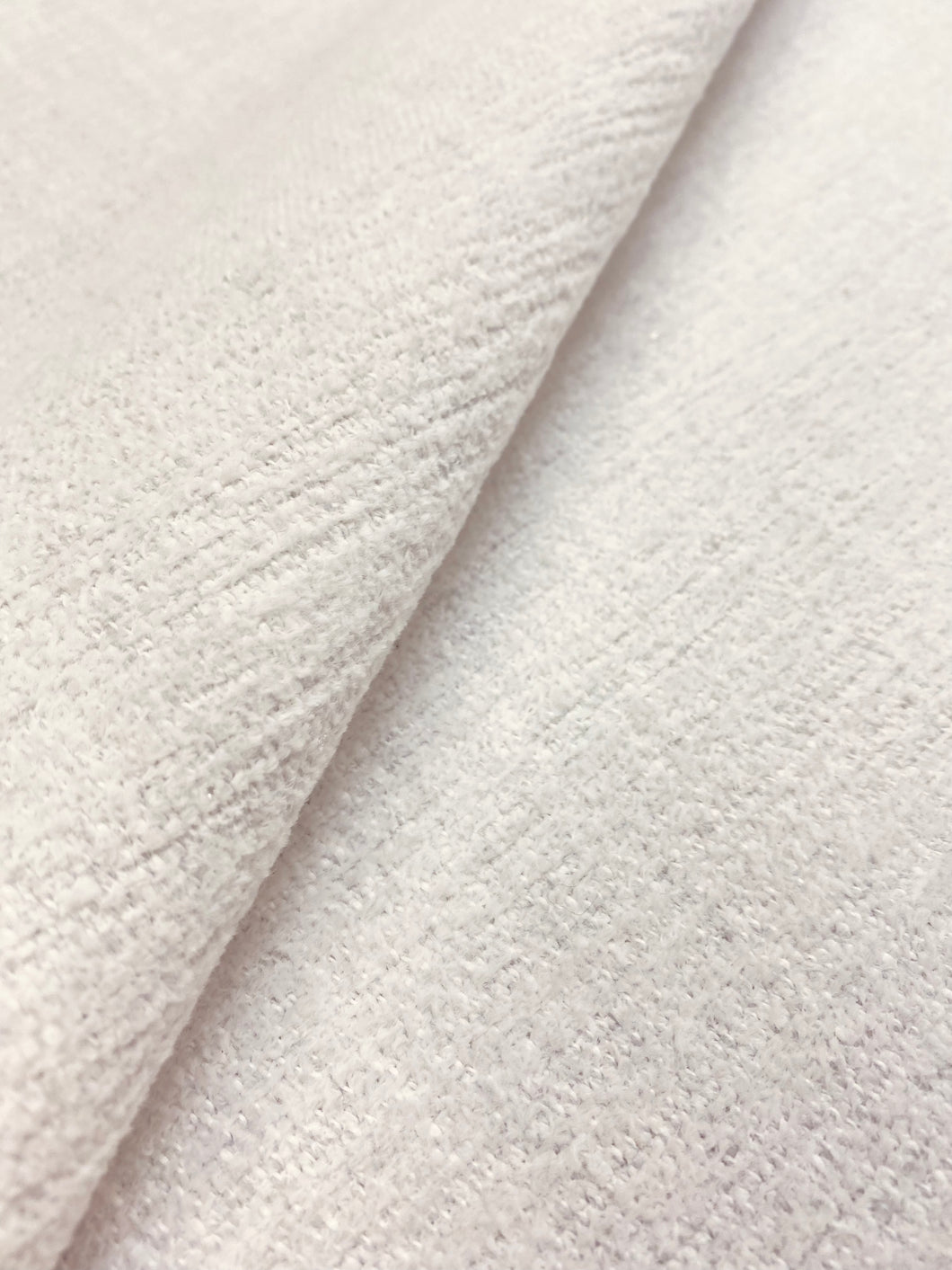 Perennials Soft Touch Vapor Off White Indoor Outdoor Water Resistant Chenille Upholstery Fabric WHS 3101