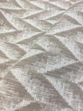 Load image into Gallery viewer, Designer Taupe Cream Herringbone Upholstery Fabric WHS 4137