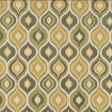 Load image into Gallery viewer, Beige Green Seafoam Medallion Upholstery Drapery Fabric CF