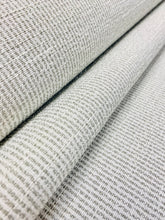 Load image into Gallery viewer, Designer Water &amp; Stain Resistant Grey Off White Felt Backed MCM Mid Century Modern Tweed Upholstery Fabric WHS 3484