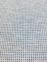 Load image into Gallery viewer, 1.25 Yard of Designer Water &amp; Stain Resistant Indoor Outdoor French Blue White Check Linen Upholstery Fabric WHS 3465