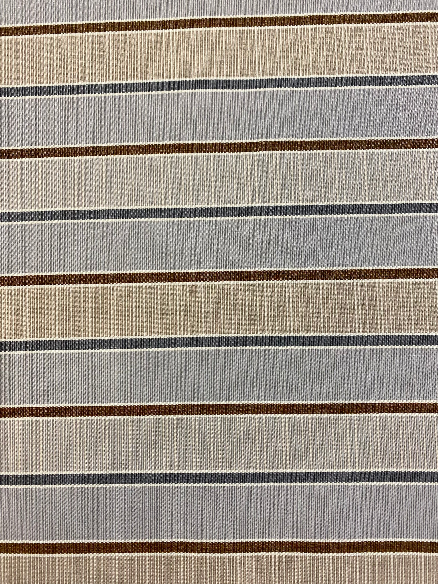 Indoor Outdoor Acrylic Beige Brown 2024 Nautical Stripe Upholstery Drapery Fabric