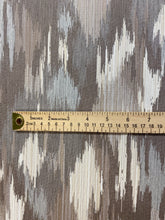 Load image into Gallery viewer, Indoor Outdoor Water &amp; Stain Resistant Sunbrella Taupe Cream Grey Ikat Upholstery Drapery Fabric WHS 4009Copy of Pindler Flagstaff Bark Indoor Outdoor Water &amp; Stain Resistant Taupe Cream Southwestern Ikat Ethnic Upholstery Drapery Fabric
