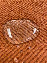 Load image into Gallery viewer, Designer Orange Red MCM Mid Century Modern Herringbone Water &amp; Stain Resistant Upholstery Fabric STA 3466