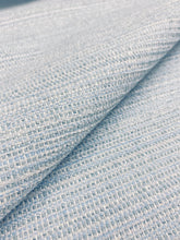 Load image into Gallery viewer, Thibaut Strata Sky Blue Inside Out Indoor Outdoor Water &amp; Stain Resistant Tweed Upholstery Fabric STA 3077