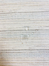 Load image into Gallery viewer, Designer Flax Linen Water &amp; Stain Resistant Cream Grey Seafoam Blue Beige Upholstery Fabric WHS 3801