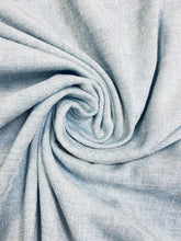 Load image into Gallery viewer, Designer 118" Wide Ice Blue Textured Chenille Upholstery Drapery Fabric WHS 3553