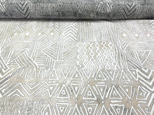 Load image into Gallery viewer, Water Stain Resistant Zarin Fabrics Aspara Beige Grey Off White Upholstery Drapery Fabric STA 3010