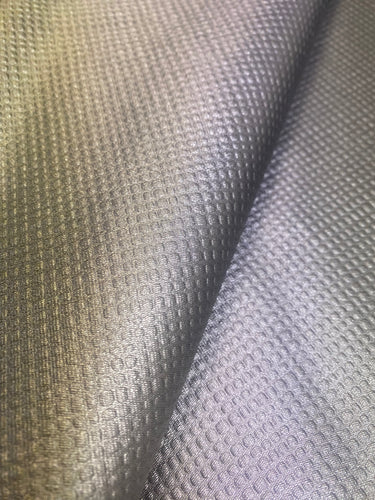 1.8 Yard Silver Grey Metallic Textured Faux Leather Upholstery Vinyl WHS 3892