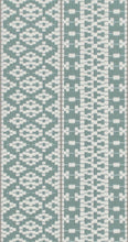 Load image into Gallery viewer, Seafoam Aqua Blue Cream Geometric Upholstery Drapery Fabric FB