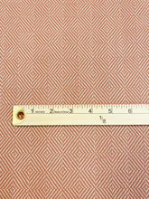 Load image into Gallery viewer, Perennials Chelsea Square Sunset Rose Tarlow Water Resistant Rusty Brown Beige Indoor Outdoor Geometric Upholstery Drapery Fabric STA 3170