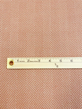 Load image into Gallery viewer, Remnant Perennials Chelsea Square Sunset Rose Tarlow Water Resistant Copper Brown Beige Tweed MCM Geometric Upholstery Fabric WHS 3086
