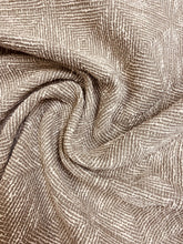 Load image into Gallery viewer, Designer Taupe Beige Geometric Rustic Ethnic Upholstery Fabric WHS 3120