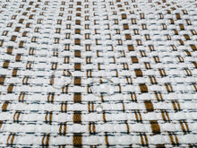 Load image into Gallery viewer, Pierre Frey F3263011 Moorea Coco Off White Brown Indoor Outdoor Woven Stripe Tweed Upholstery Fabric