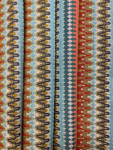 Load image into Gallery viewer, Kravet 32530512 Aqua Blue Orange Red Mustard Teal Woven Upholstery Fabric STA 3932