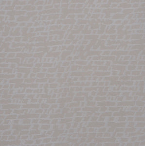Beige Cream Off White Abstract Upholstery Drapery Fabric / Cream