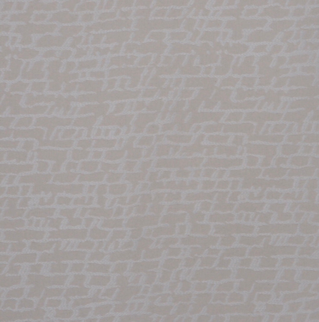 Beige Cream Off White Abstract Upholstery Drapery Fabric / Cream