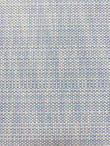 Designer French Blue Cream Water & Stain Resistant MCM Mid Century Modern Upholstery Drapery Fabric STA 4206