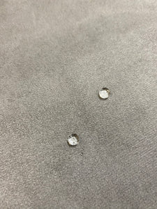 2.5 Yard Designer Water & Stain Resistant Grey Faux Leather Suede Upholstery Fabric WHS 4190
