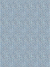 Load image into Gallery viewer, Cotton Navy Blue Teal Geometric Batik Upholstery Drapery Fabric FB