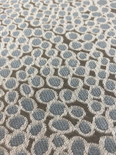 Load image into Gallery viewer, Designer Bubble Abstract Aqua Blue Taupe Upholstery Drapery Fabric WHS 3763