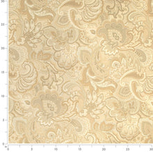 Load image into Gallery viewer, Beige Mustard Taupe Paisley Upholstery Drapery Fabric CF