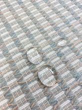 Load image into Gallery viewer, Designer Water &amp; Stain Resistant Indoor Outdoor Seafoam Green Beige Upholstery Fabric WHS 3693