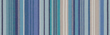 Load image into Gallery viewer, Cotton Heavy Duty Navy Blue Teal Aqua Grey Cream Stripe Upholstery Fabric FB