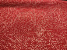 Load image into Gallery viewer, Donghia Sashiko Red Fabric / Kabocha
