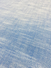 Load image into Gallery viewer, Designer Water &amp; Stain Resistant Navy Royal Blue White MCM Mid Century Modern Tweed Upholstery Fabric WHS 3145