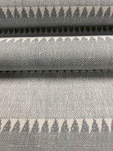 Load image into Gallery viewer, C + C Milano Osteria 20 Bianco Azzuro Seafoam Green Cream Linen Stripe Upholstery Fabric STA 3950