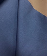 Load image into Gallery viewer, Navy Blue Faux Silk Leather Dupioni Upholstery Vinyl WHS 3888