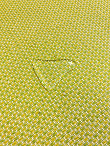 Designer Water & Stain Resistant Indoor Outdoor MCM Mid Century Modern Chartreuse Green Yellow White Upholstery Fabric WHS 4120